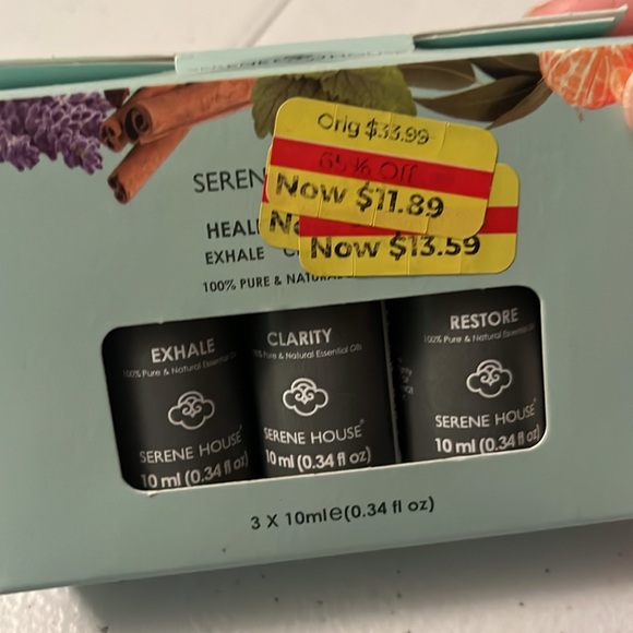 Serene House Essential Oil Set - Exhale, Clarity, Restore - Picture 3 of 3